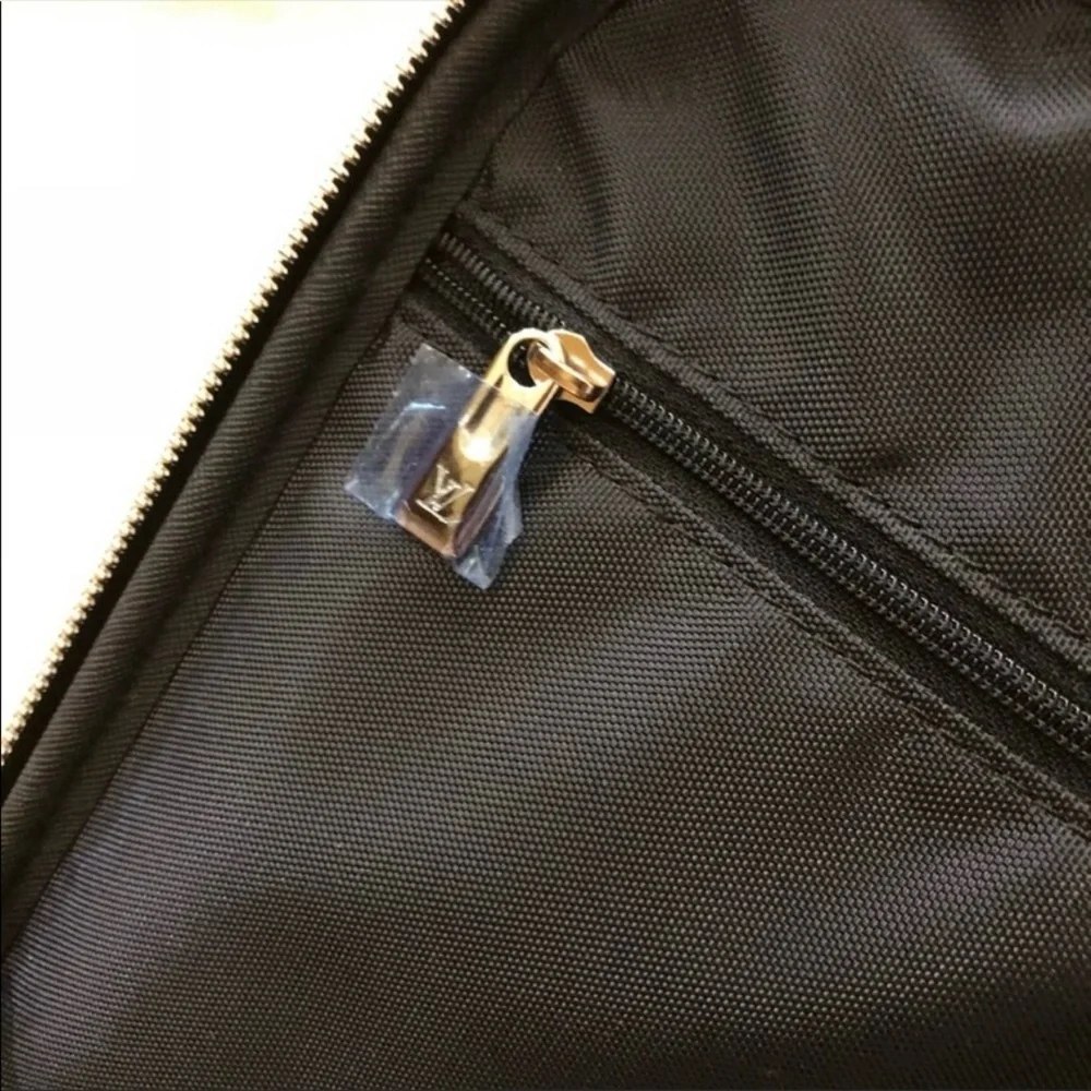 Louis Vuitton black leather pegase 45 luggage suitcase